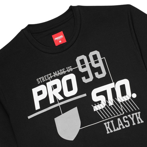 Koszulka męska Prosto Klasyk t-shirt Kat black