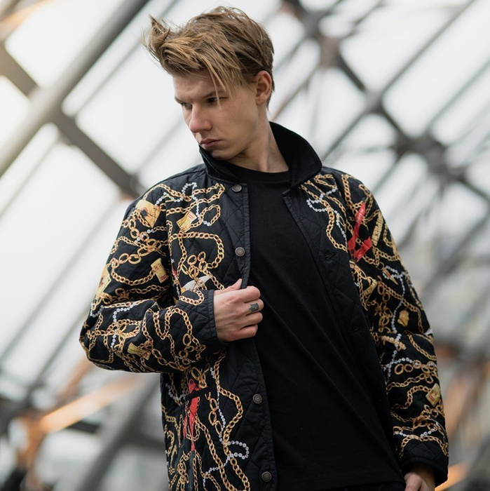 Supreme® Chaines Quilted Jacket black