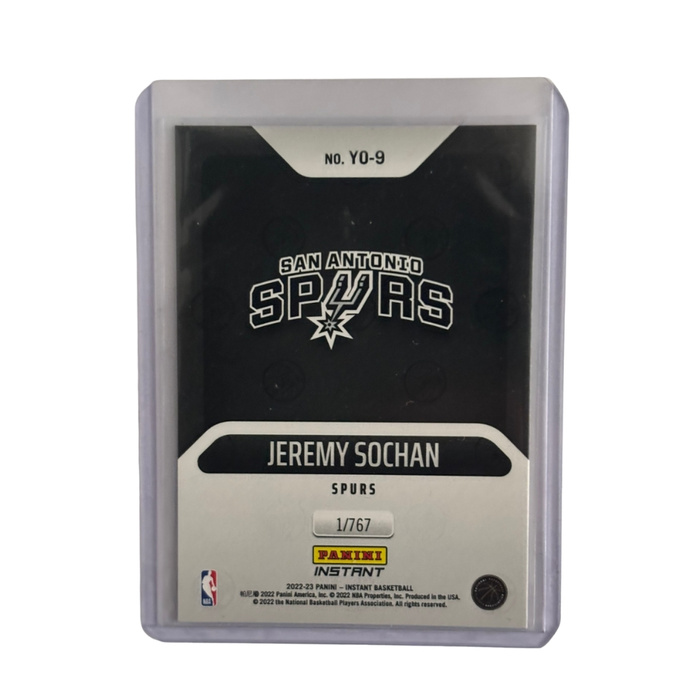 Jeremy Sochan Panini karta kolekcjonerska + toploader NBA Instant Rookie Card 2022/2023 San Anonio Spurs