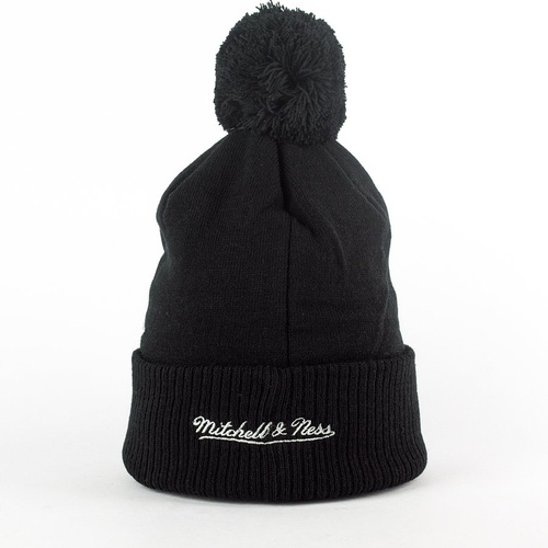Mitchell and Ness Greyton Script Pom Beanie Brooklyn Nets black / grey