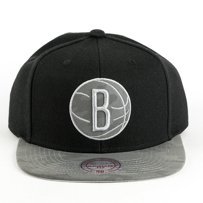 Mitchell and Ness snapback Reflective Camo Brooklyn Nets black / grey