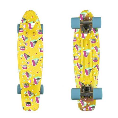 Fish Skateboards fishka® cruiser Memphis yellow 6" x 22"