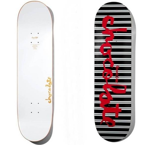 Chocolate Skateboards deck Cruz Striped Chunk Off 8.18" x 31.5"