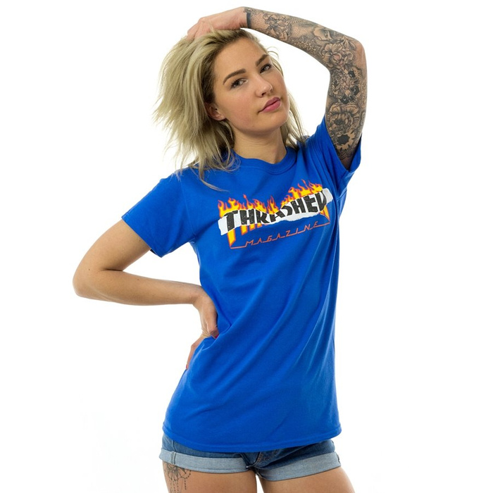 Thrasher t-shirt Ripperd royal blue