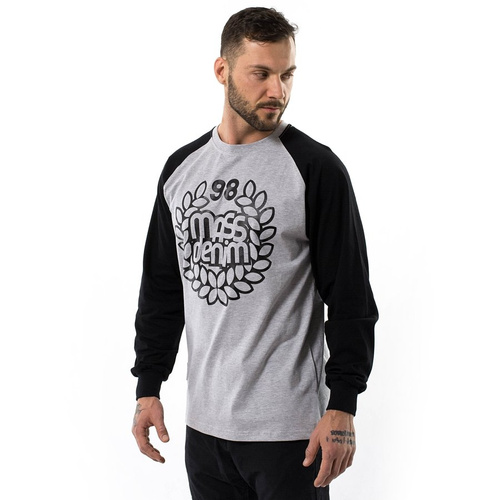 Mass Denim longsleeve Base Reglan Anniversary light heather grey / black