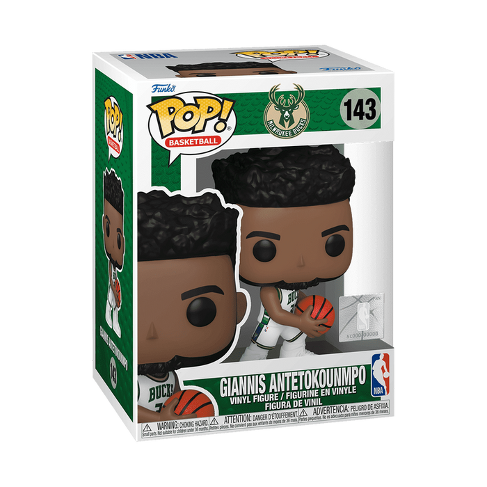Funko Pop Giannis Antetkounmpo Milmwaukee Bucks 2022 white 143