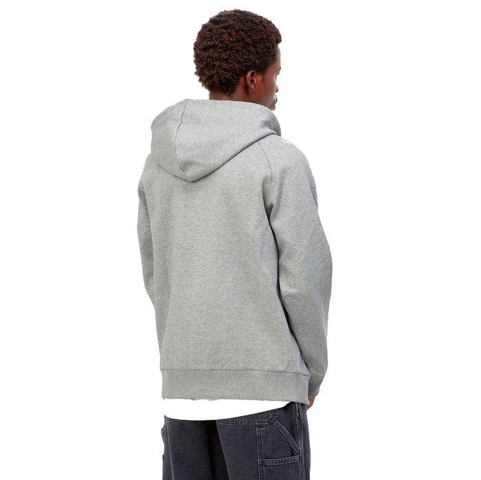 Carhartt WIP rozpinana bluza męska z kapturem Hooded Zip Chase Jacket grey / gold