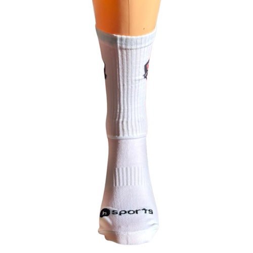 hSports x MAT Wear skarpety koszykarskie UBL Classic Logo white