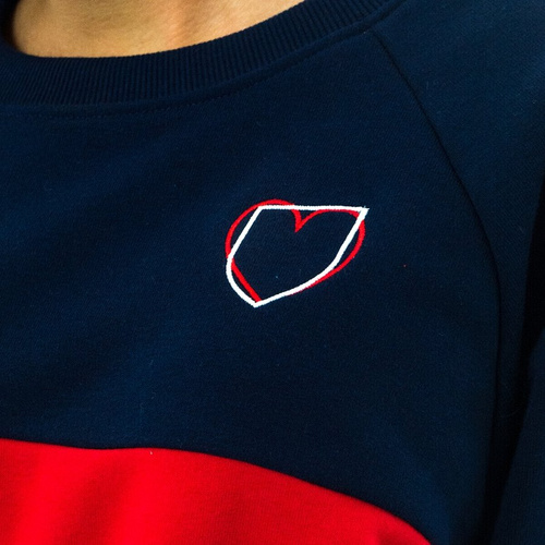 Bluza damska Prosto Klasyk crewneck Batie navy