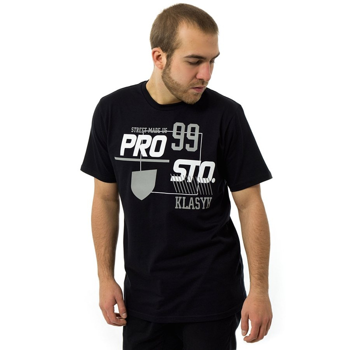 Koszulka męska Prosto Klasyk t-shirt Kat black