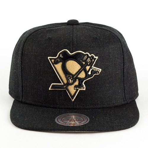 Mitchell and Ness snapback Team Heather Pittsburgh Penguins black