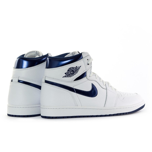  Buty do koszykówki Air Jordan 1 Retro OG "Metallic Navy" white (555088-106) TM