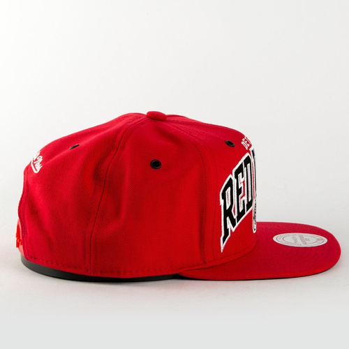 Mitchell and Ness snapback Black And White Arch Detroit Red Wings red