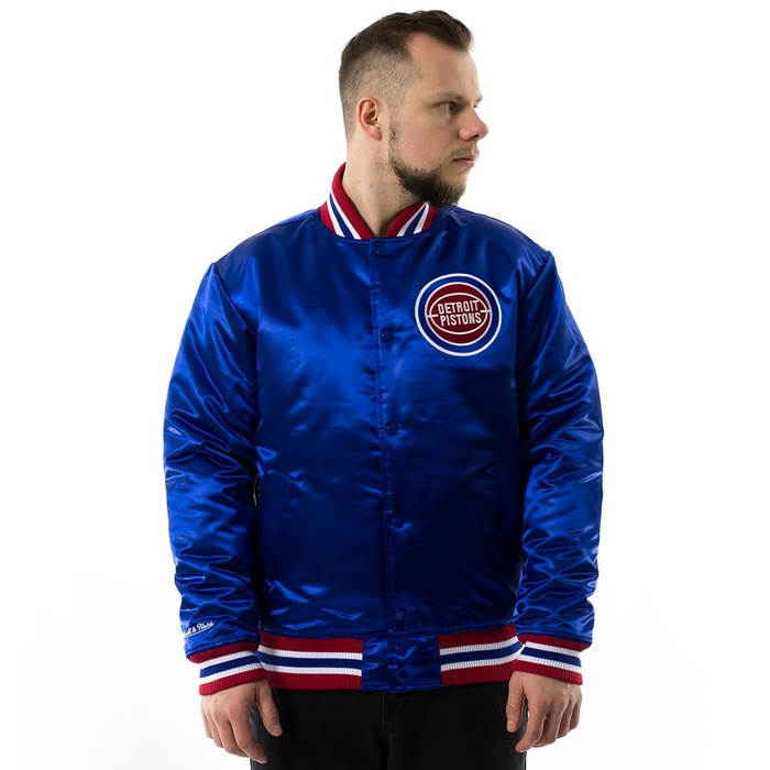 Mitchell and Ness NBA Satin Jacket Detroit Pistons royal