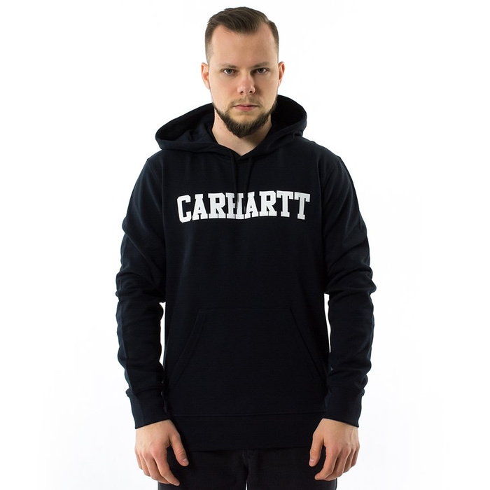 Carhartt WIP sweatshirt hoody College black / white