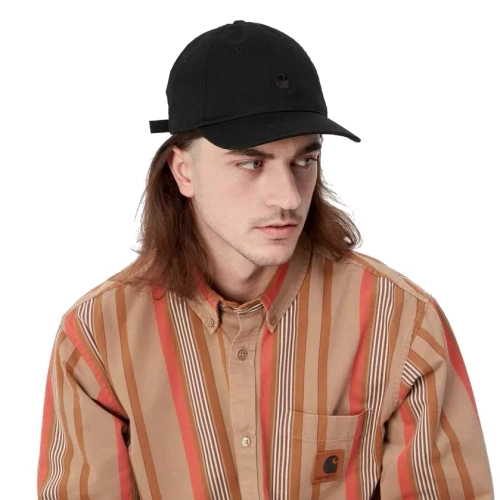Carhartt WIP strapback Madison Logo black on black