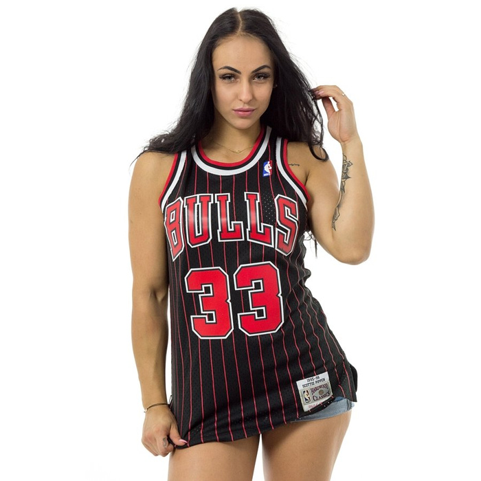 Koszulka damska Mitchell and Ness swingman jersey Chicago Bulls Scottie Pippen black / red