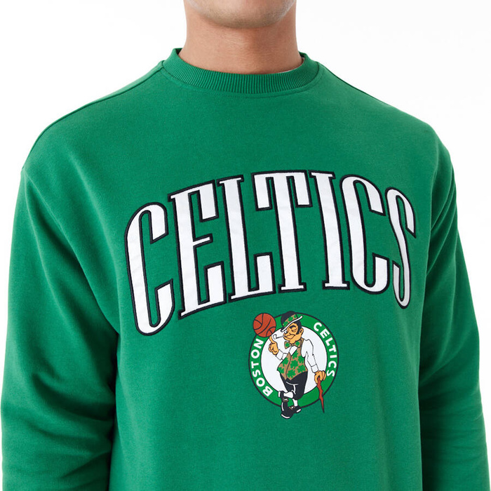 New Era bluza męska Boston Celtics NBA Arch Graphic Green Oversized Crewneck green