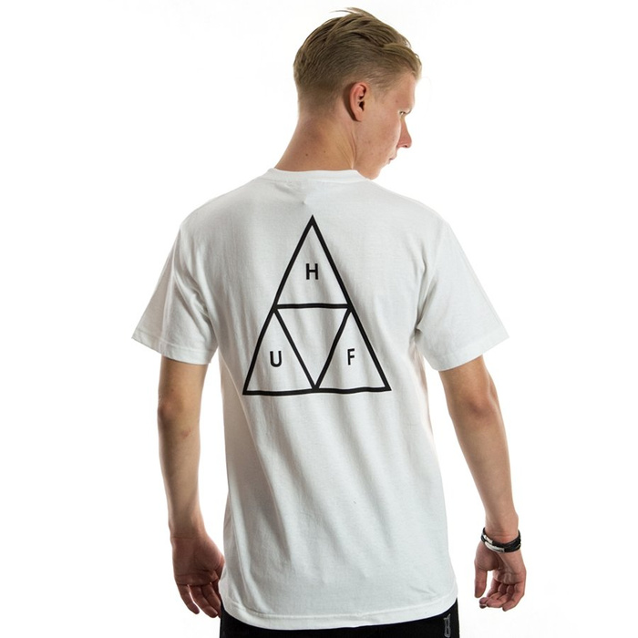 HUF koszulka męska Essentials Triple Triangle white