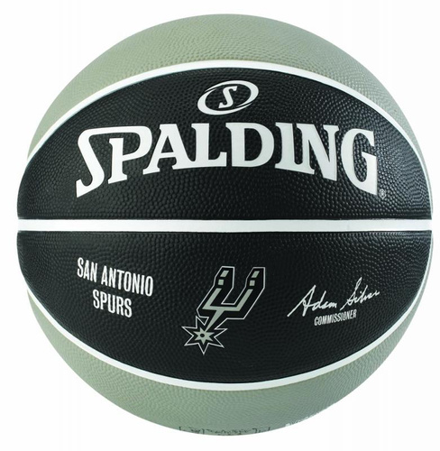 Piłka do koszykówki Spalding NBA Team San Antonio Spurs size. 7 black / grey