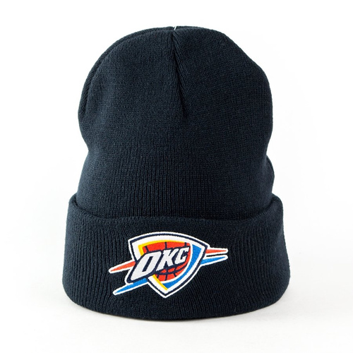 Mitchell and Ness Logo Cuff Knit Oklahoma City Thunder navy