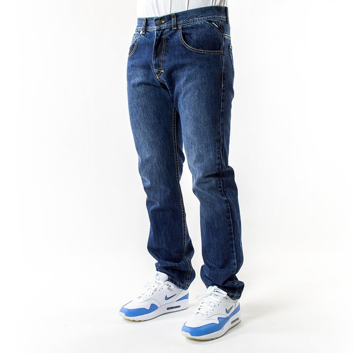 Spodnie męskie Mass Denim jeans Classics Straight Fit dark blue