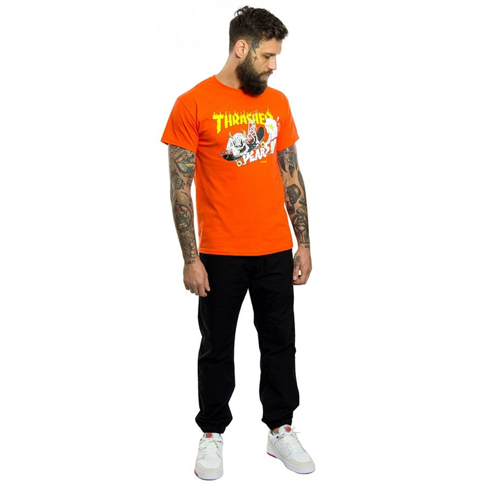Thrasher Magazine Koszulka męska t-shirt 40 Years Neckface orange