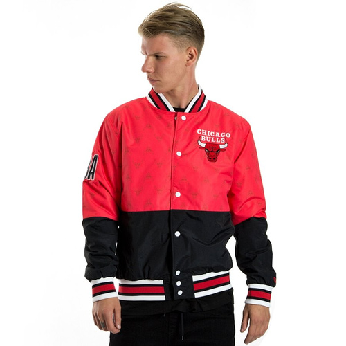 New Era jacket NBA Colour Block Bomber Chicago Bulls red / black