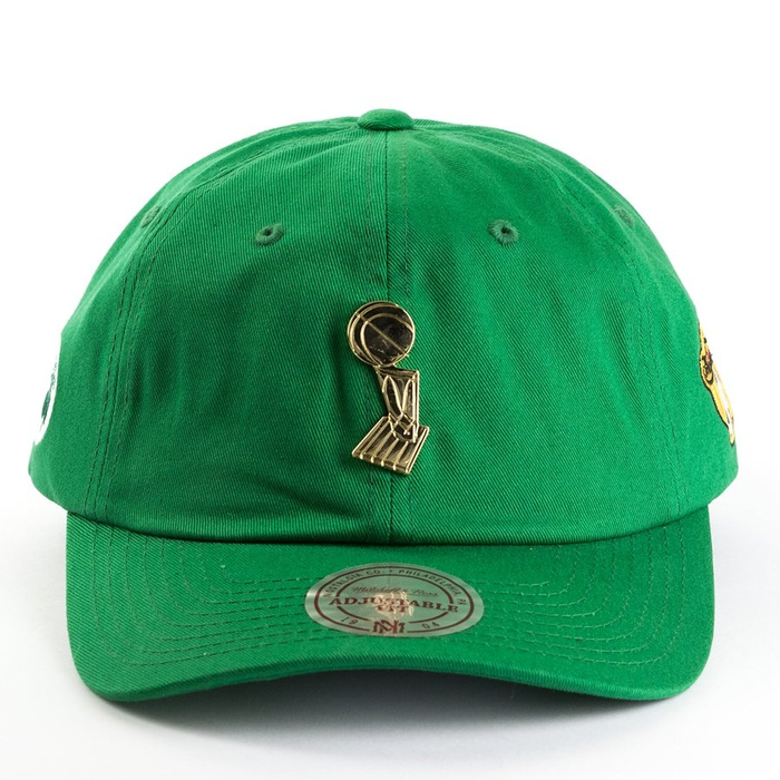 Mitchell and Ness strapback Championship Brooch Dad Hat Boston Celtics green