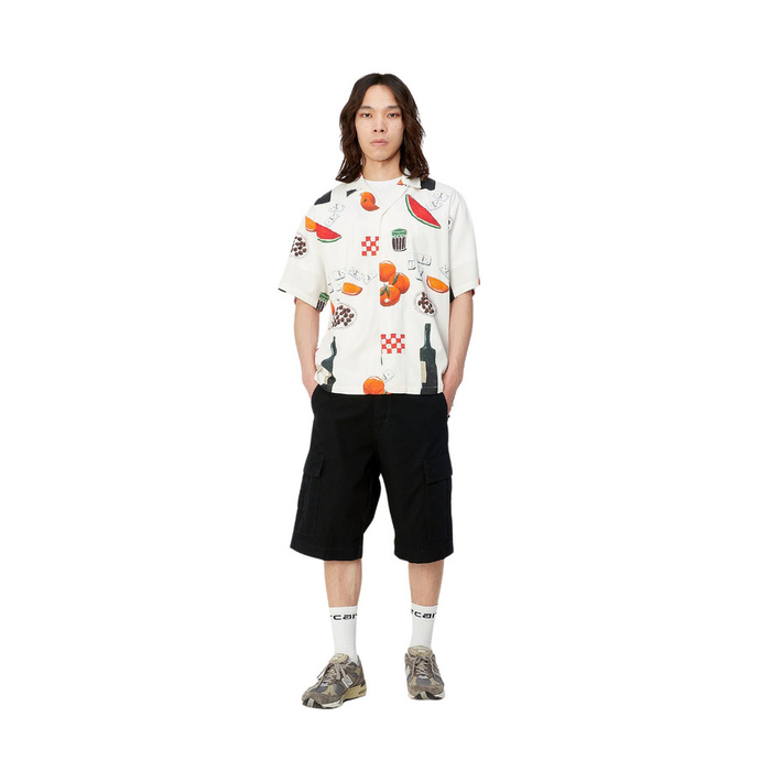 Carhartt WIP krótkie spodnie Regular Cargo Short black rinsed