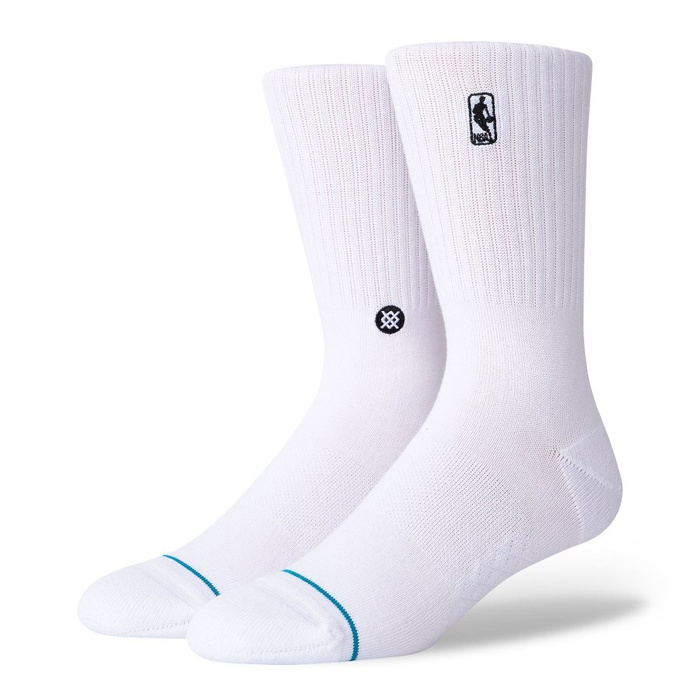 Skarpety koszykarskie Stance socks NBA Logoman ST white