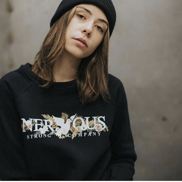 Nervous sweatshirt hoodie WMNS Classic Garden black