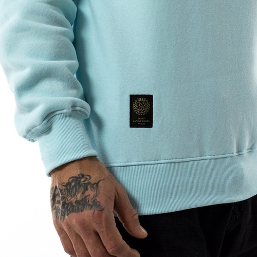 Mass Denim sweatshirt crewneck Signature Anniversary light blue