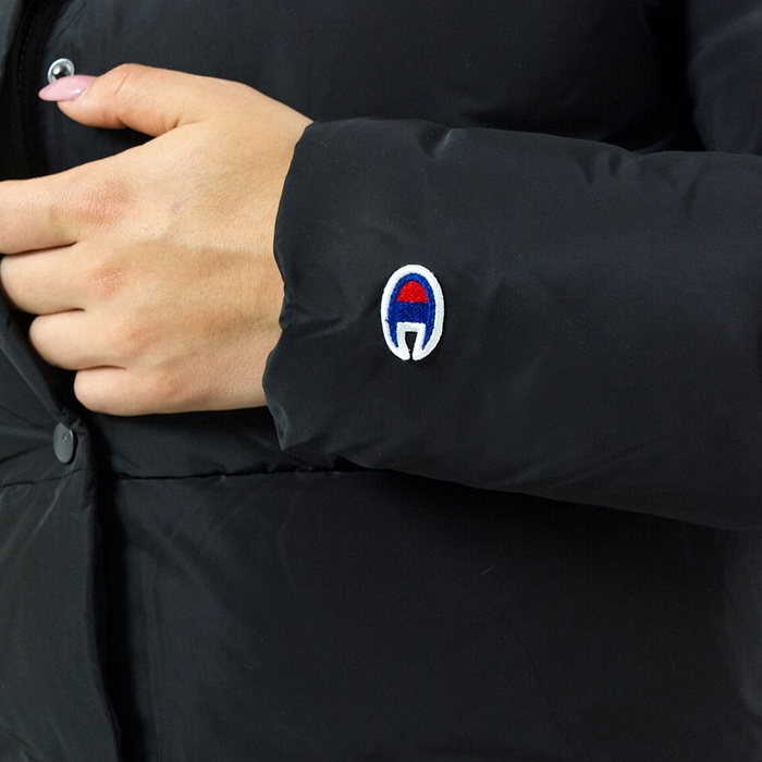 Kurtka zimowa damska Champion Reverse Weave Puffer Jacket black (112318/KK001)