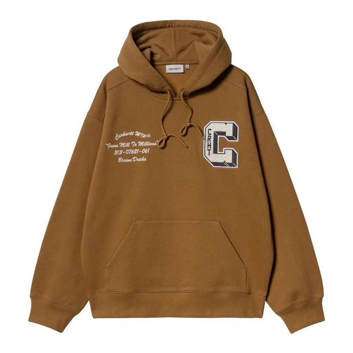 Carhartt WIP sweatshirt Hooded Ducks Sweat hamilton brown