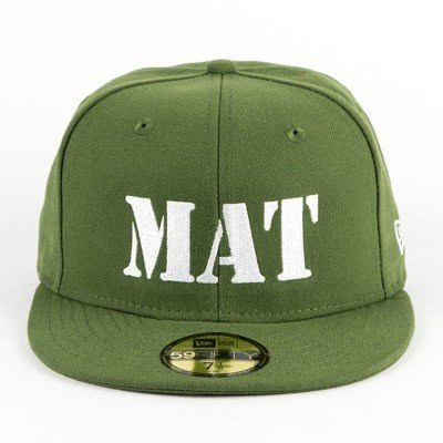 MAT Wear x New Era 59FIFTY fitted cap MAT Script olive