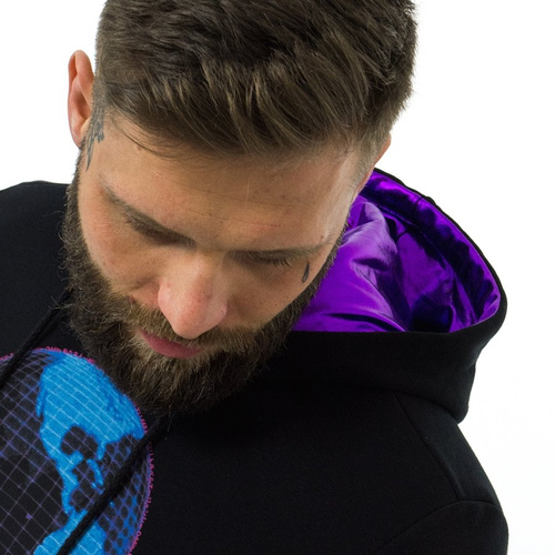 Oddity sweatshirt Hoody Travel Agency black / violet