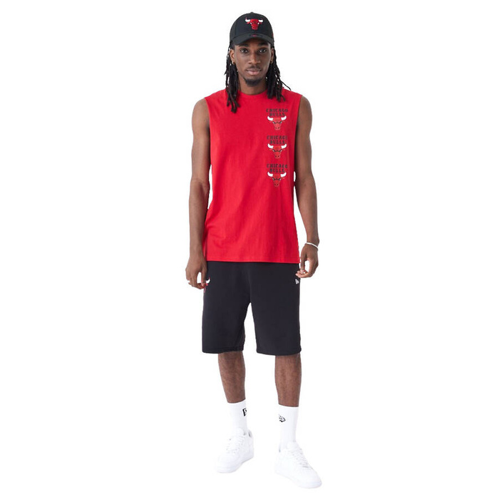 New Era tank top NBA Red Sleeveless NBA Chicago Bulls red