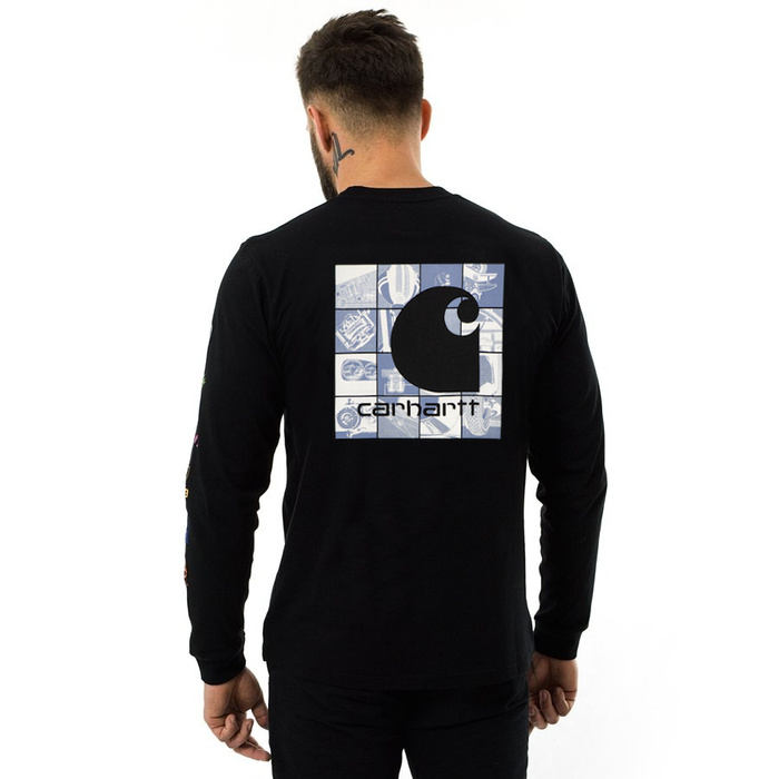 Koszulka męska z długim rękawem Carhartt WIP longsleeve Grid black