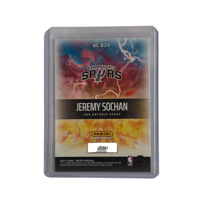Jeremy Sochan Panini karta kolekcjonerska + toploader NBA Breakaway Rookie Card 2022/2023 San Antonio Spurs