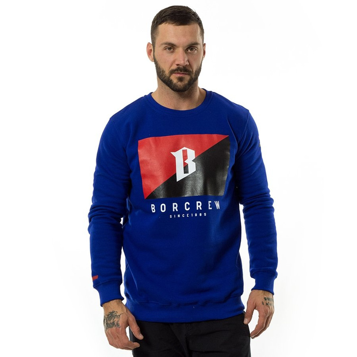 Bluza męska BOR crewneck Flaga navy