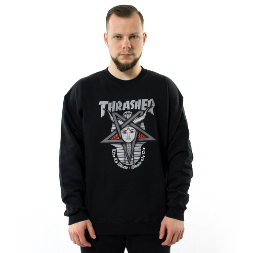 Thrasher sweatshirt crewneck Goddess black