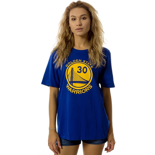 Nike t-shirt WMNS Icon Name & Number Golden State Warriors Steph Curry blue / yellow (EZ2B711F1-NDJ)