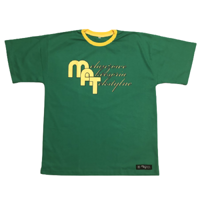 Melanżowe Akcesoria Tekstylne t-shirt Basic Logo green
