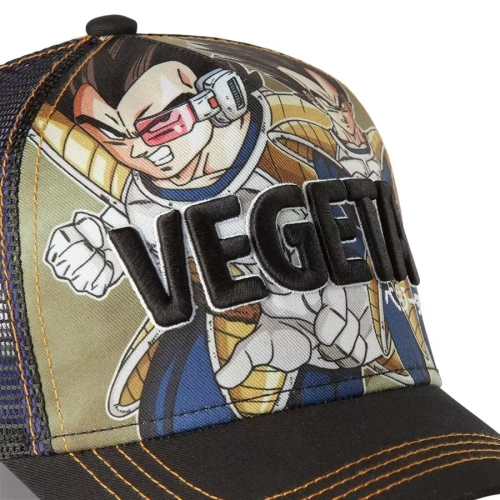 CapsLab Casquette Trucker Dragon Ball Z Vegeta multicolor/black