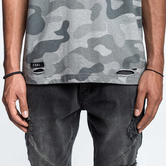 Koszulka męska Cayler and Sons t-shirt BL First Division Tees stone camo / mc