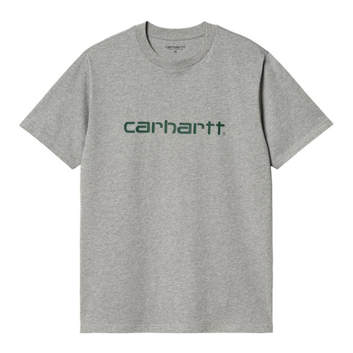 Carhartt WIP koszulka męska Script grey heather - chervil