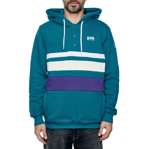 BOR sweatshirt hoody Lines Premium teal