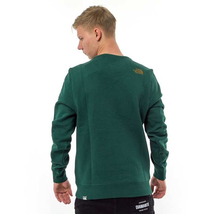 Bluza męska The North Face crewneck Drew Peak Crew night green (T92ZWRN3P)