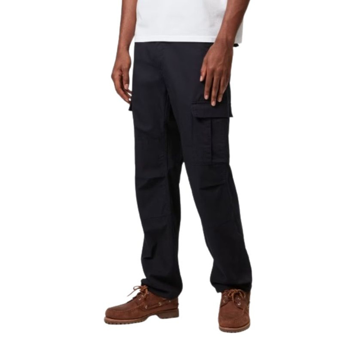 Carhartt WIP spodnie materiałowe męskie Aviation Pant dark navy rinsed